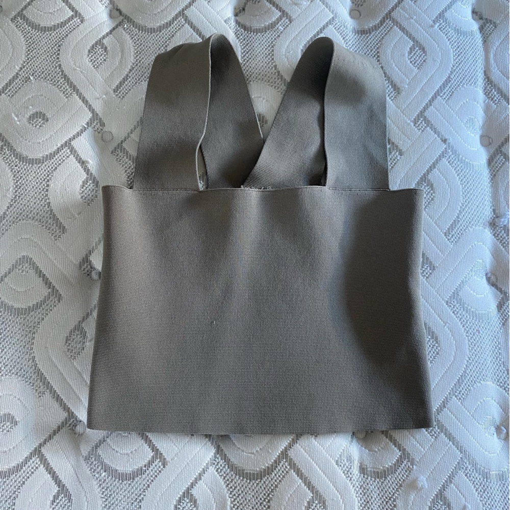 Dusty Blue Crop Top